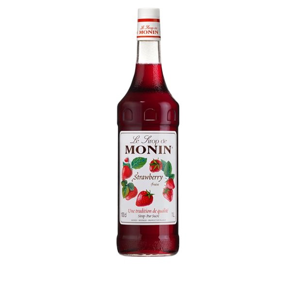 Monin - Strawberry Syrup, 1 ltr