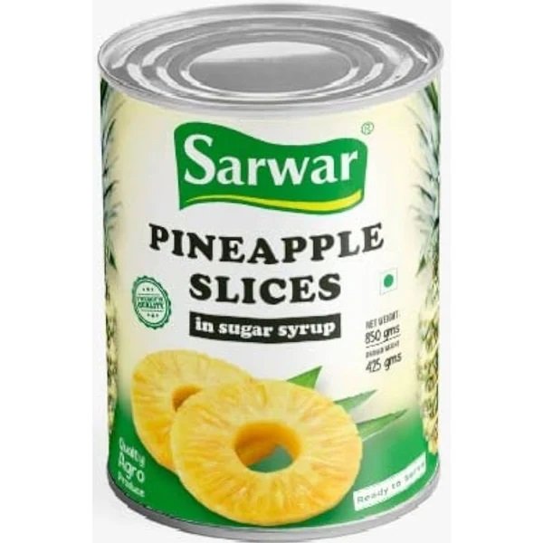 Sarwar - Pineapple slice in syrup, 850 gm
