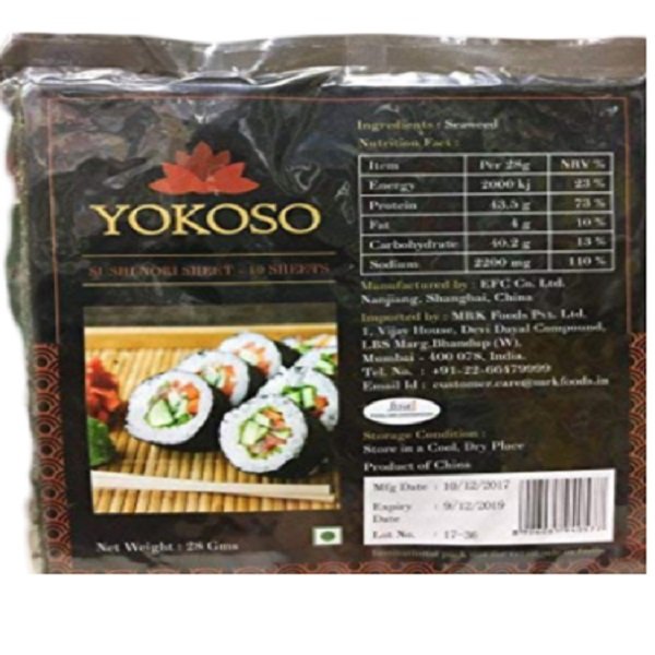 Yokoso Sushi noori sheets,10 sheets