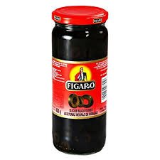 Figaro Black Olive Pitted , 450 gm