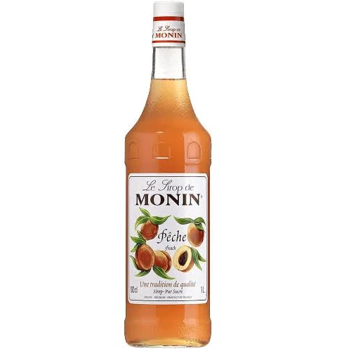 Monin Peach Syrup, 1ltr
