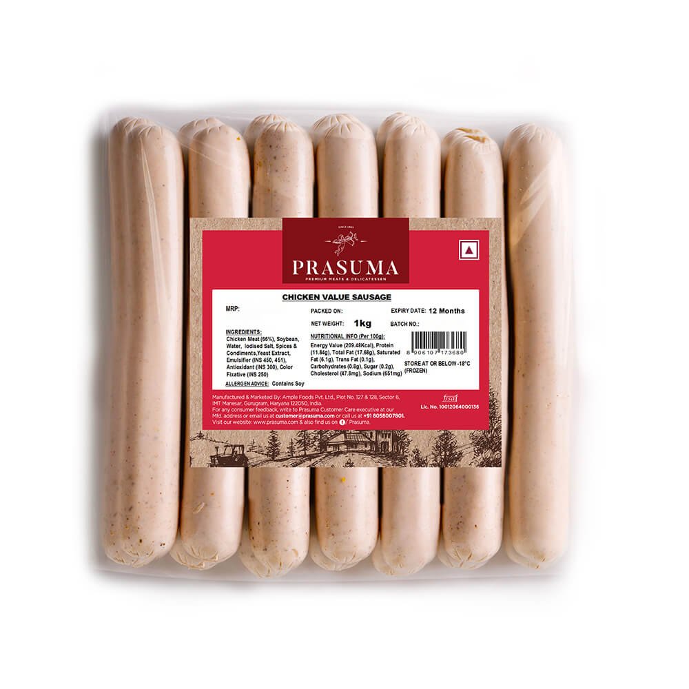 Prasuma Chicken Value Sausage , 1Kg