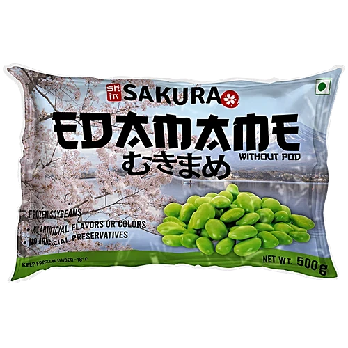 Sakura Edamame Without Pod, 500 gm