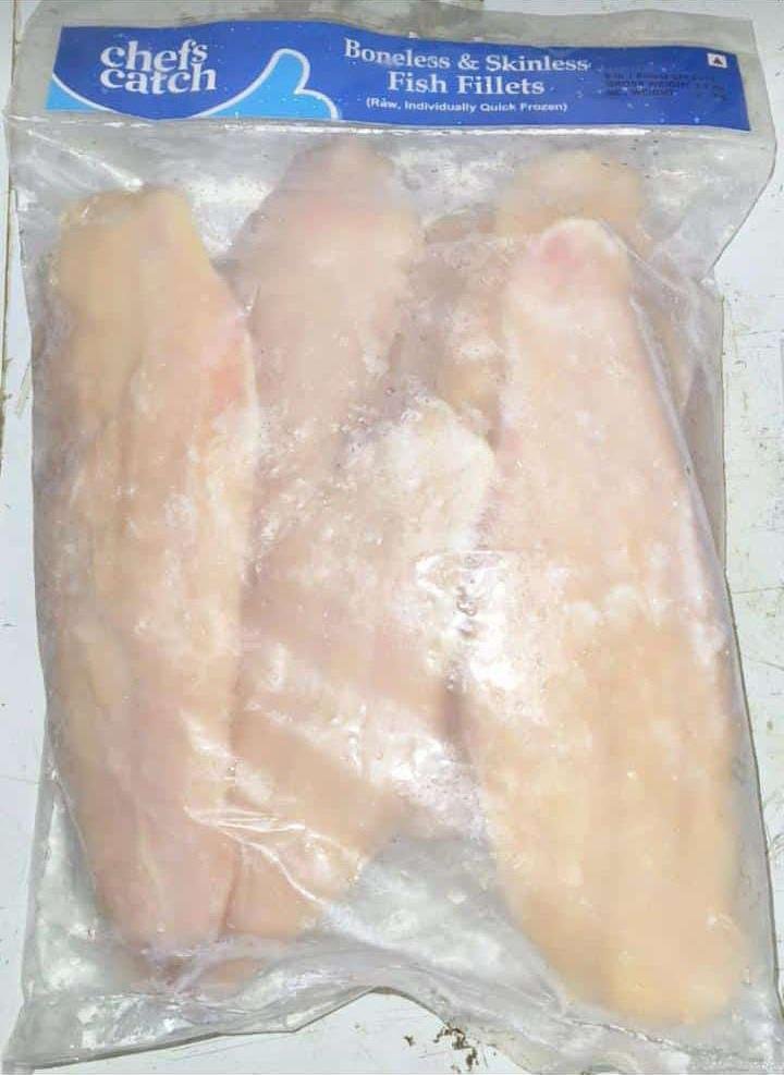 Indian Basa Fillets, 20% Glaze (5-7 pcs/pack), 2.5 Kg