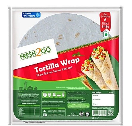 Fresh 2 Go Plain Tortilla 6 Inch, 300 gm