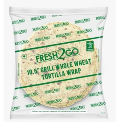 Fresh 2 Go (Whole Wheat) Tortilla Wrap, 10 inch