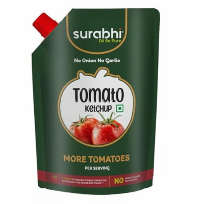 Surabhi No Onion Garlic Ketchup, 900 gm