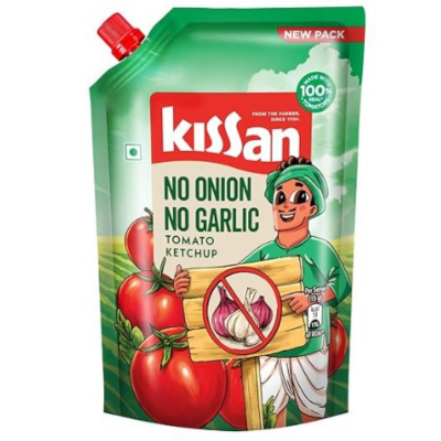 Kissan No Onion Garlic Ketchup, 2 kg