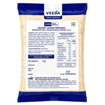 Veeba Creamy Caesar Dressing, 1 kg