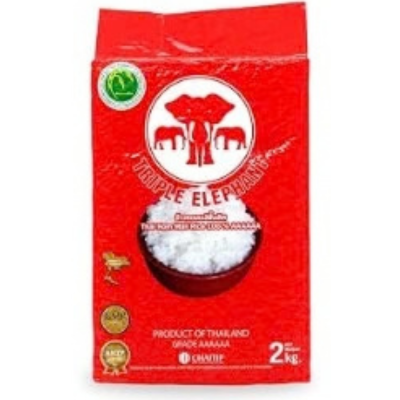 Triple Elephant Jasmine Rice, 2 kg