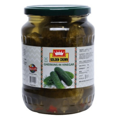 Golden Crown Gherkins Whole, 670 g