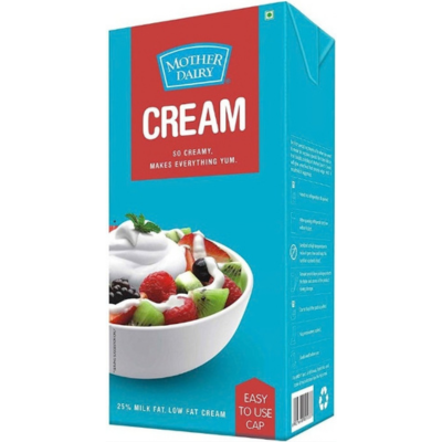 Mother Dairy Cream, 1 ltr