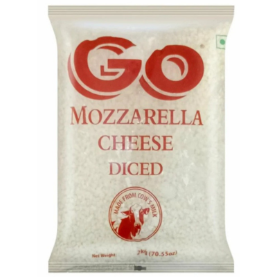 Go Mozarrela Cheese Dice, 2 kg