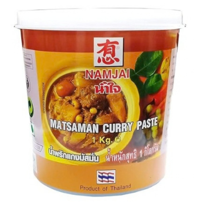 Namjai Veg Matsaman Curry Paste, 1 kg