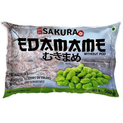 Sakura Edamame Without Pod, 500 gm