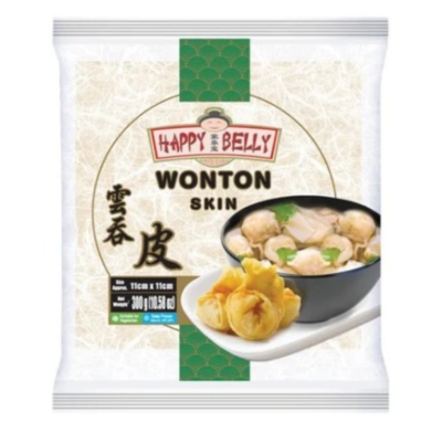 Happy Belly Wonton Skin, 300 gm (30X30)