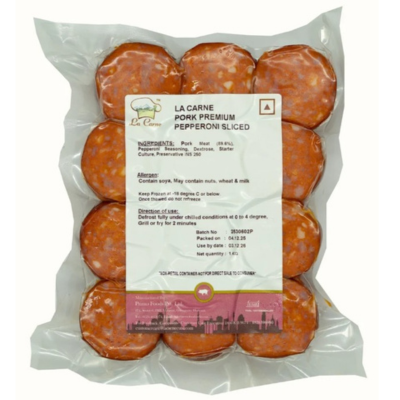 La Carne Pork Pepperoni Premium Slices, 1 kg