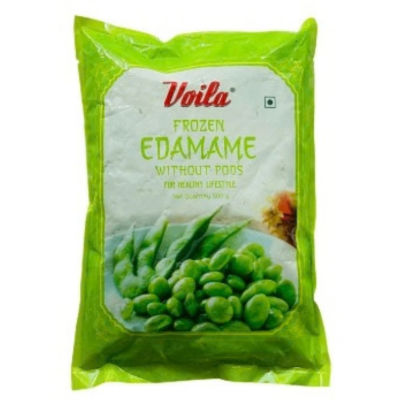 Voila Frozen Edamame Without pods, 500 gm