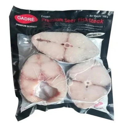 Gadre Jumbo Seer Fish Steak, 1 kg (6/7 Pcs)
