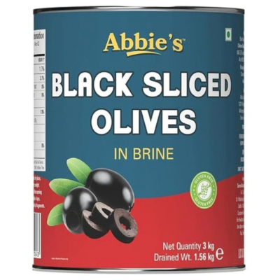Abbie's Black Olive Sliced, 3 kg