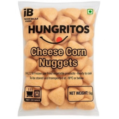 Hungritos Cheese Corn Nuggets, 1 kg