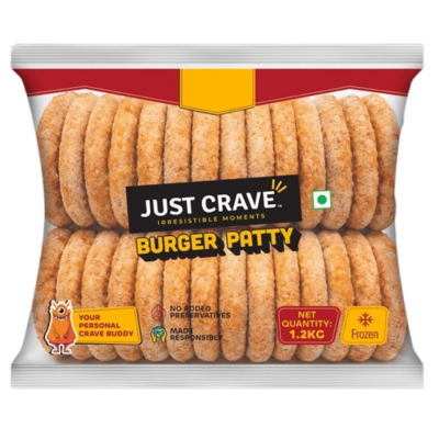 Just Crave Burger Patty, 1.2 kg